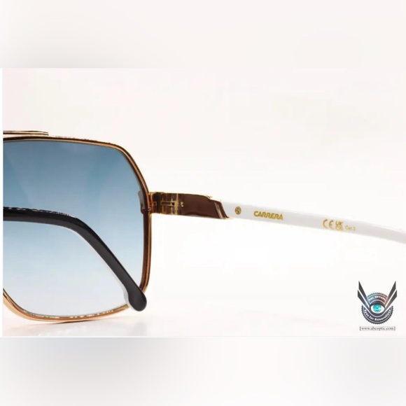 Carrera Aviator 1055/S J5G08 Gold and Blue Gradient Italian Luxury Sunglasses - Picture 11 of 15